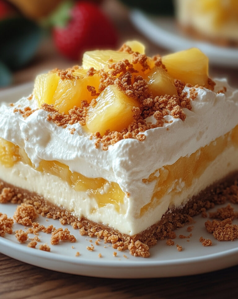  No-Bake Pineapple Dream Dessert